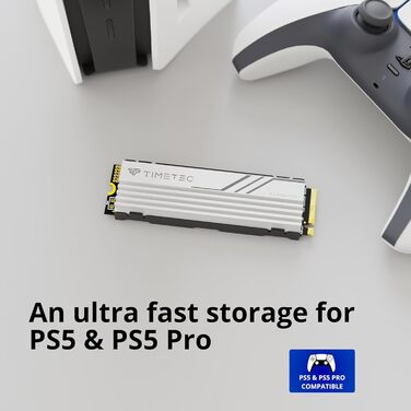 SSD Timetec PCIe 4.0 1TB для ігор з NVMe Phison E27T, M.2 2280, 2000 TBW, 7400/6100 MB/s (з радіатором)