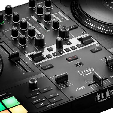 DJ контролер Hercules DJControl Inpulse T7 - чорний, 2-дековий, з моторизованими джеггами