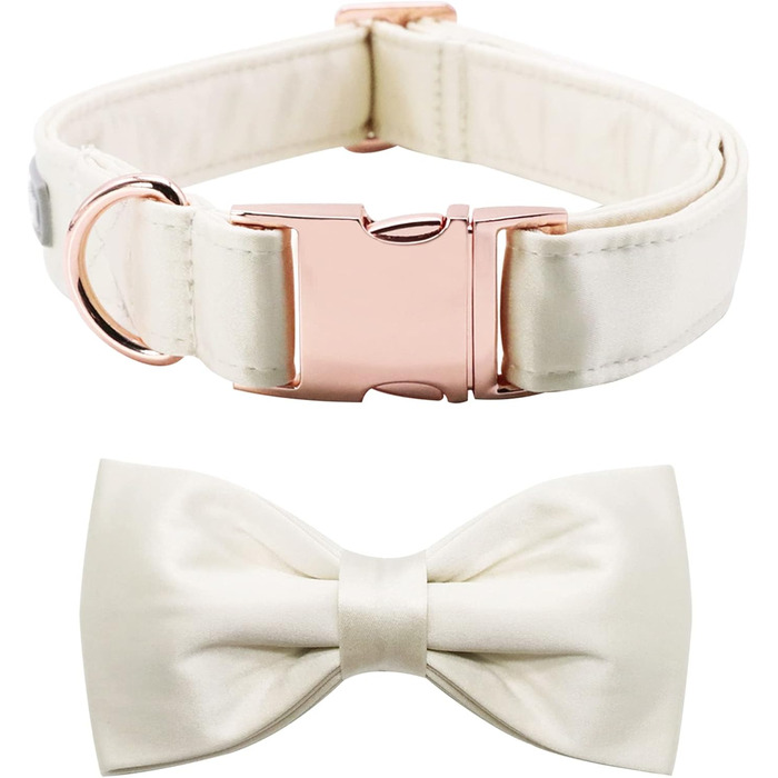 Нашийник для собак Lionet Paws з краваткою - комфортний шовковий нашийник зеленого кольору для маленьких собак, знімний аксесуар, розмір 25-40 см (M, 1 шт.)