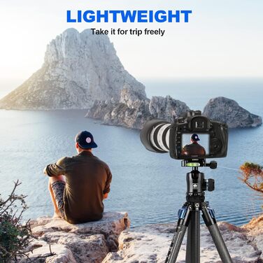 Штатив SIRUI AM124 з кульковою головкою AM01, карбоновий, для камери, легкий, туристичний, водонепроникний, 159 см, навантаження 12 кг