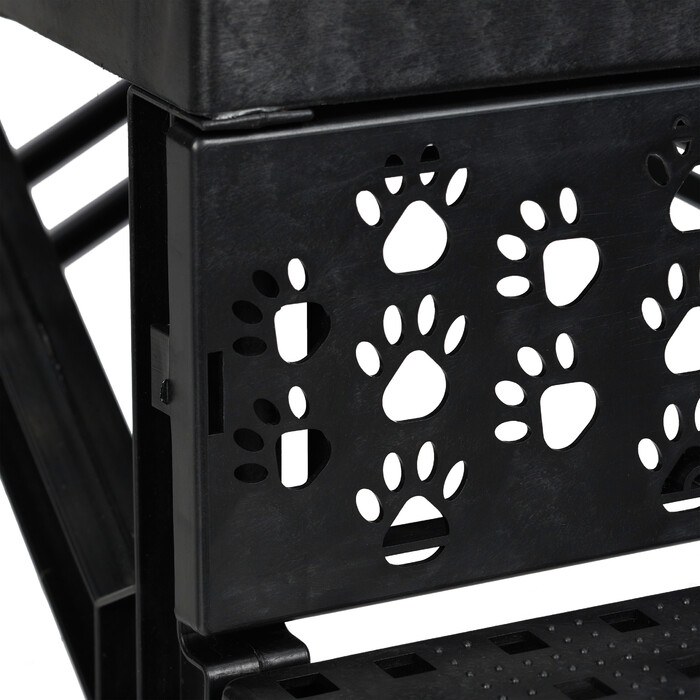 Relaxdays Dog Stairs, 3 Steps
