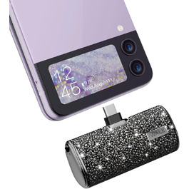 Power Bank iWALK 4500mAh USB-C: Швидка зарядка для iPhone, Samsung, Google Pixel, OnePlus (чорний)