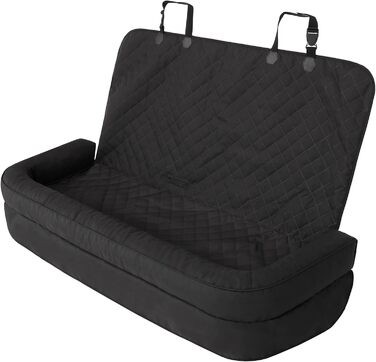 Автоматик для собак та котів: килимок на заднє сидіння авто 133 x 45 см (Чорний Оксфорд)