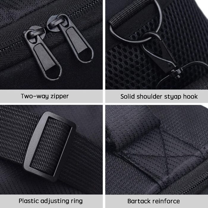 Чохол для камери чорний 26 x 19 x 14 см - універсальний, для DSLR/System Camera, сумка на плече