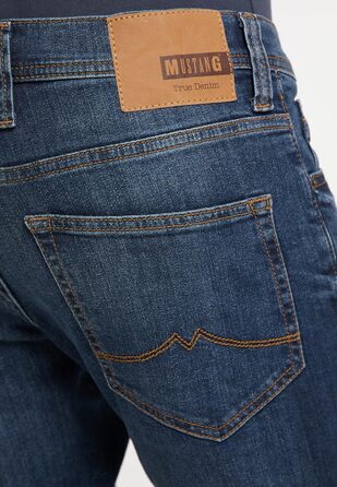 Джинси чоловічі MUSTANG Oregon Tapered Fit, блакитні, сірі, чорні, стрейч, розміри 30-40