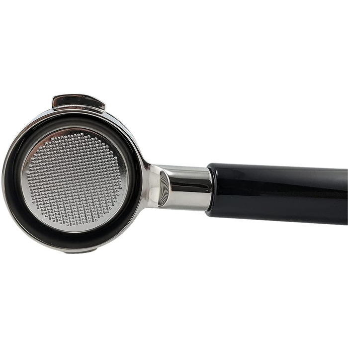 Bottomless Portafilter 58mm for E61, with Stainless Steel Replacement Filter Basket and ABS Handle