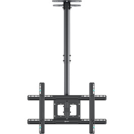 ONKRON Ceiling TV Mount for 32-80 inch TVs - Tilting & Swivel, VESA 100x100-600x400, Load Capacity 68kg, Adjustable Height, Black