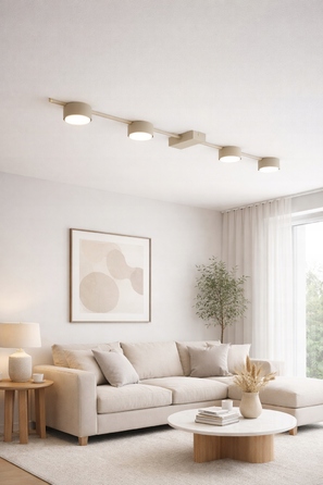 Підвісна лампа Elko-Lighting, колір екру, 4 точки світла GX53, металева