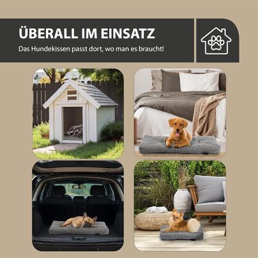 Ляжка для собак Rohrschneider, Made in EU, з антиковзким покриттям, для собак маленьких, середніх та великих порід, та котів. Включає миску для корму. Розмір 2 (тюркІс), 47 x 30 x 7 см.