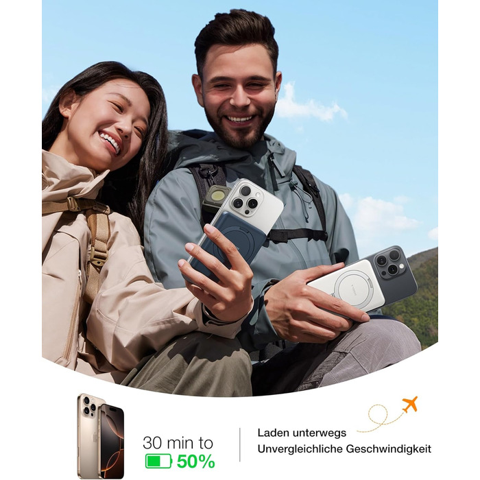 TORRAS Power Bank 5000mAh з MagSafe, 22.5W PD, USB-C, для iPhone 17 Pro Max та інших моделей