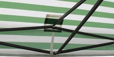 All Seasons Gazebos Pavilion, 2 x 2 m, robust, completely waterproof (White and green stripes)