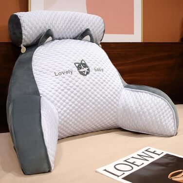 Подушка для спини з підлокітниками для ліжка, подушка для читання, 60x40 см