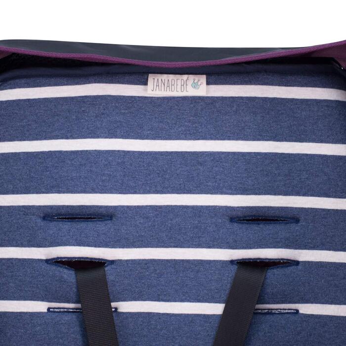 Дитяча сидіння-підкладка JYOKO KIDS для візків Joolz і Baby Jogger City Mini/GT2/Zip/Tour, 100% бавовна, смугаста