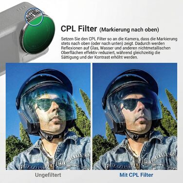 Набір фільтрів NEEWER CPL + ND для DJI Osmo: CPL, ND8/16/32/64/1000, HD, для екшн-камер