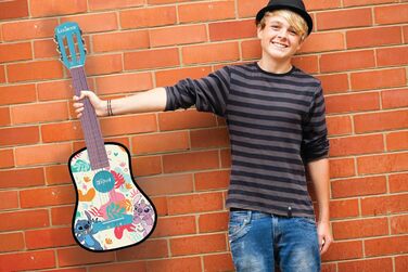 Гітара Lexibook Disney Stitch: акустична, дерев'яна, 36'', з навчальним посібником та чохлом