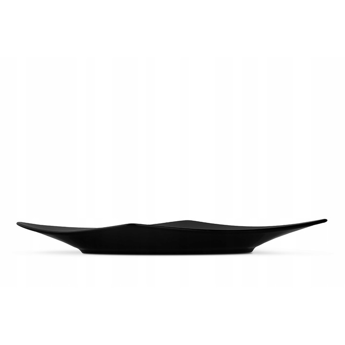 Обідній сервіз Konsimo чорний, квадратний, 18 предметів на 6 осіб