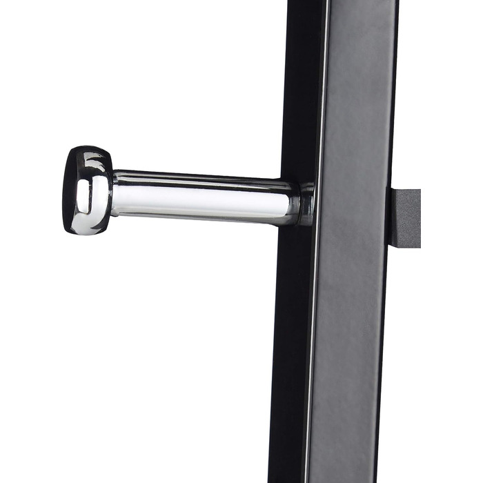 Relaxdays Coat Rack, Stable Standing Clothes Rack made of Metal for Jackets, 175 cm High Clothes Stand, Black