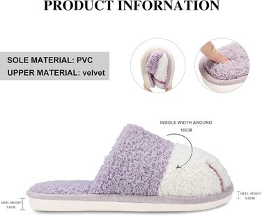 Домашні тапочки MAXTOP з м'якого плюшу у вигляді котячої лапки (фіолетовий, 40/41 EU)