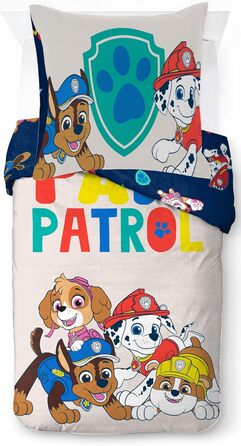 Комплект постільної білизни Jay Franco Disney Lilo & Stitch з квітковим дизайном для однієї людини – дитяча постільна білизна з наволочкою 80x80 см, бавовна, машинне прання, багатобарвна – Lilo & Stitch (Сірий - Paw Patrol, 135x200/80x80 (2 шт))