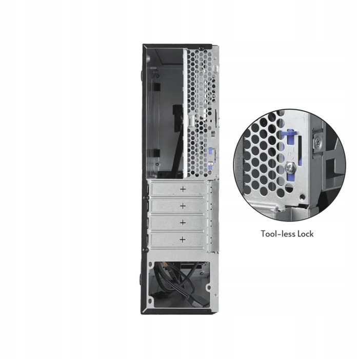 Корпус Chieftec A4/300 Tower Slim з блоком живлення, червоний