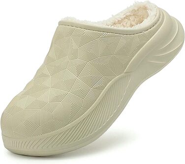 Тапочки жіночі/чоловічі теплі з товстою підошвою для дому та вулиці, бавовна, чорні, 38/39 EU