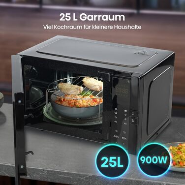 Мікрохвильова піч Hisense H20MOBS4HI 25 л з InverterTech, керамічним покриттям та цифровим керуванням