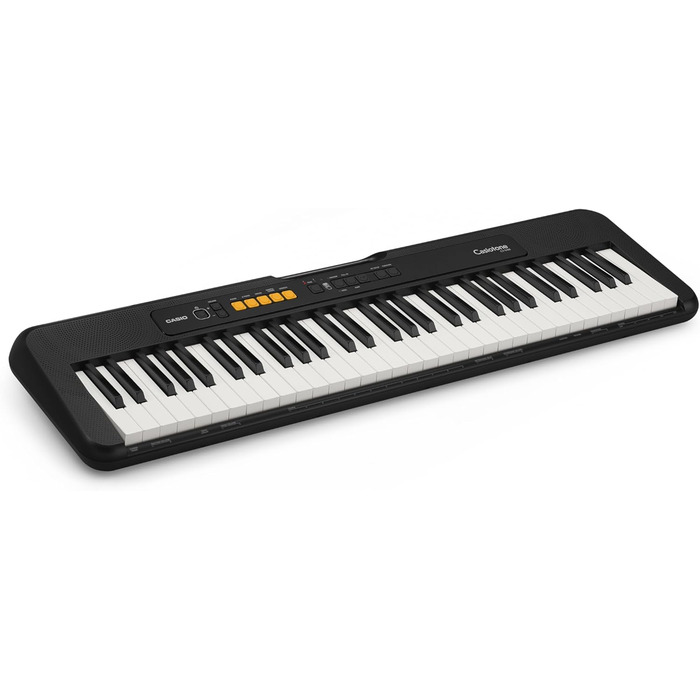 Клавіатура Casio Casiotone CT-S100 з 61 клавішею, 122 звуки та 61 ритми, чорна, сучасний дизайн