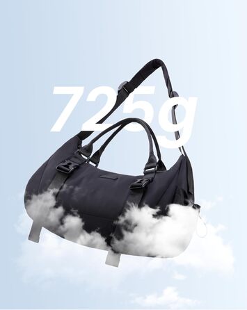 Спортивна сумка LOVEVOOK 50L: для фітнесу, йоги, подорожей, з відділенням для взуття та килимка