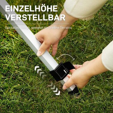 Розкладний туристичний стіл EVER ADVANCED 120x70 см з алюмінію для кемпінгу, пікніка, саду, балкону, срібний