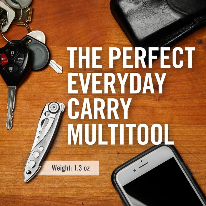 Leatherman Skeletool KBX – High-quality multi-tool with 2 practical tools – Small and compact tool for everyday use – Stainless steel