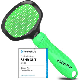 М'яка щітка для котів та собак, преміум-якість, з захисними нопочками, розмір M (S)