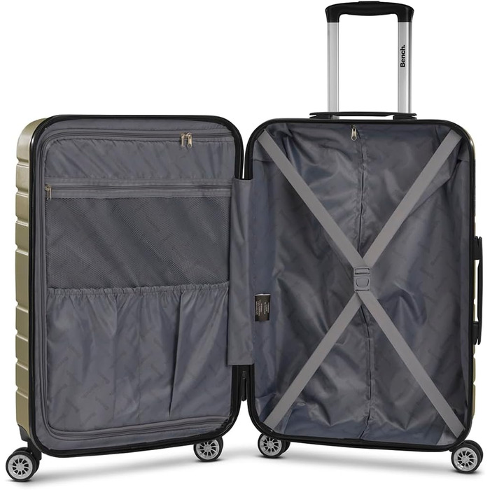 Набір валіз Bench Hartgepäck Seattle 3-в-1: міцний ABS, TSA-замок, 4 колеса | Dark-olive (M, 69 см)