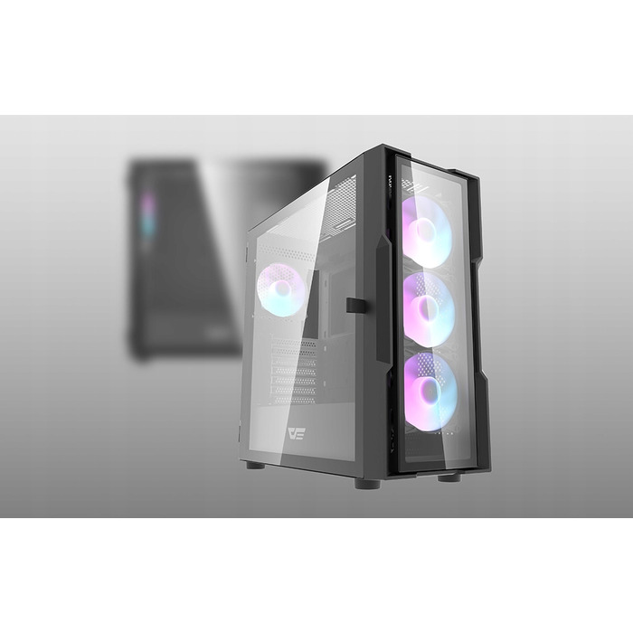 Корпус DarkFlash DK431 GLASS Midi Tower, чорний
