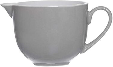 Ritzenhoff & Breker Milk & Sugar Set Doppio, Grey, Milk Jug/Pourer 170 ml, Sugar Bowl ø 9 cm, made of Porcelain, Dishwasher Safe