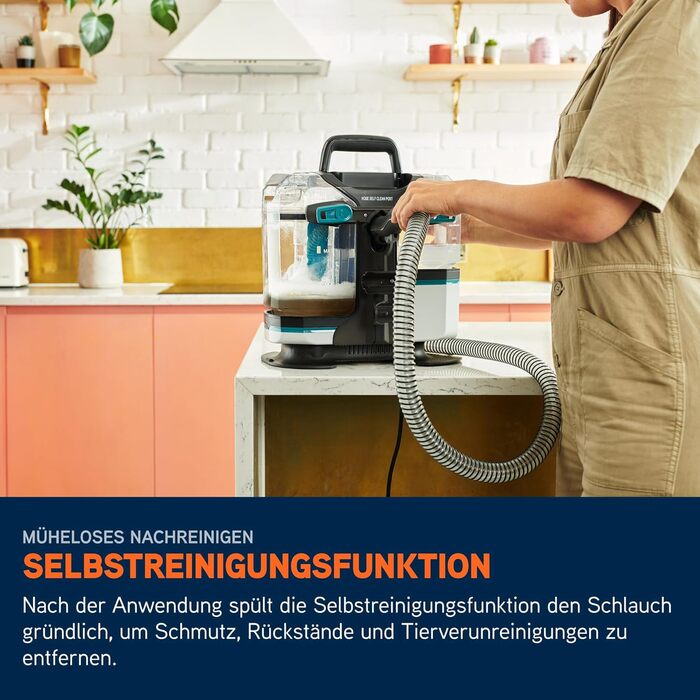 Vax SpotWash Max Pet Edition: Потужний мийник для килимів та м'яких меблів з технологією SpinScrub, 2,8L XL-резервуар, глибоке очищення для тварин, диванів та твердих підлог