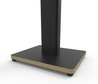 Підлогові стійки для акустичних систем Kanto ST28P - пара, чорний метал, дерев'яна база