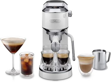 Еспресо-машина De'Longhi Style EC 685.B Dedica 2025 з професійним капучинатором, 1 л резервуар, для кави та ESE Pads, 15 см ширина