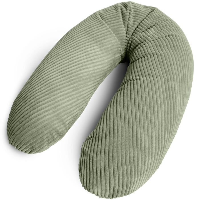 Подушка для годування Amilian Stillkissen XXL 170 см - для сну на боці, вагітності та годування - подушка для сну з наповнювачем та знімним чохлом (Blattpoesie)