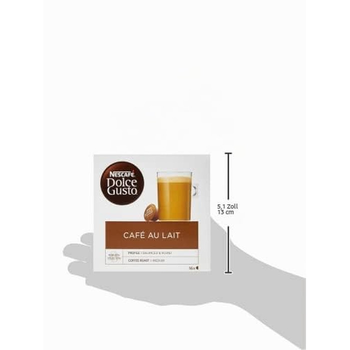 Кавові капсули NESCAFÉ Dolce Gusto Café au Lait, 3 упаковки по 30 капсул (загалом 90 шт), 160 г