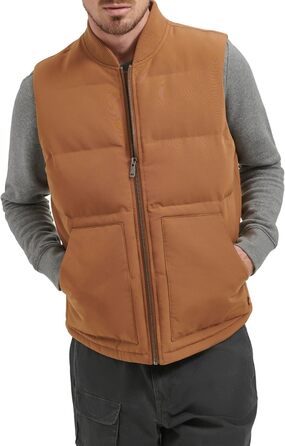 Жилет Levi's чоловічий стеганий утилітарний пуховик Worker Brown