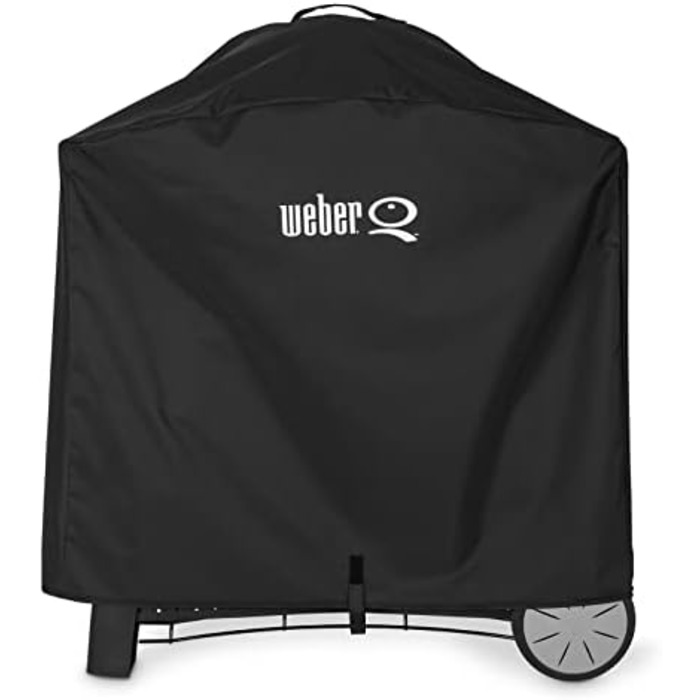 Преміум чохол Weber для гриля Q2000/Q3000 з візком, дихаючий, водо- і UV-захист, чорний, для BBQ