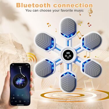 Bluetooth Wall-Mounted Boxing Machine with Music - 9 Modes, Electronic Punching Bag for Kids & Adults