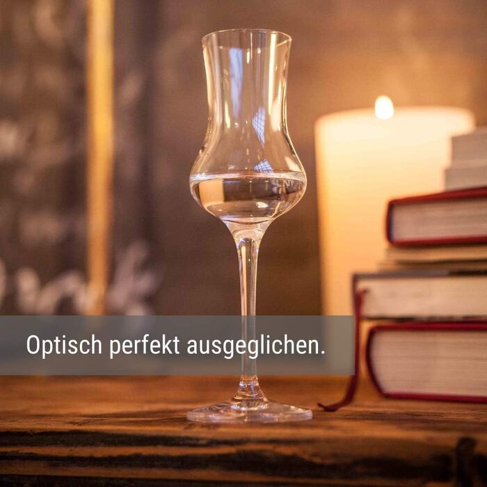 Набір келихів Stölzle Lausitz Grappa 6 шт, 90 мл для бренді, лікеру, граппи. Келихи зі ніжкою, преміум-якість, можна мити в посудомийній машині