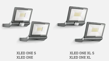Світлодіодний прожектор Steinel XLED ONE 17,8 Вт, 2050 лм, антрацит, для вулиці, двору і саду, без датчика