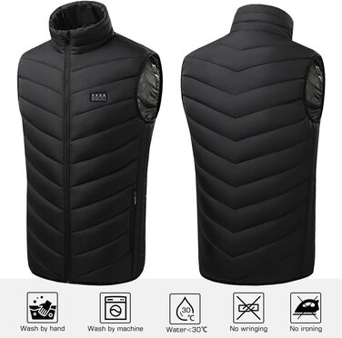 Обогревна жилетка Amurhey для чоловіків та жінок з 21 зоною обігріву, сумісна з 5V/7.4V, модель 2025. Електрична жилетка, унісекс, тепла, яку можна прати. (Без Powerbank)