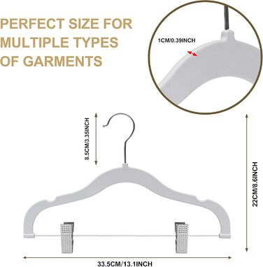 Вішалки для одягу: спідниці, штани, блузки, піджаки, сорочки, легінси. 360° обертання, рожевий колір, набір з 10 шт.