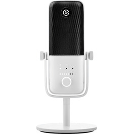 Мікрофон Elgato Wave:3 White - USB конденсаторний для стрімінгу, подкастів, геймінгу та роботи. З безкоштовним ПЗ