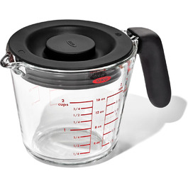 OXO Good Grips 500 ml Glass Measuring Cup with Lid
