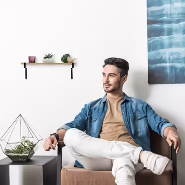 Relaxdays Настінна полиця промислова