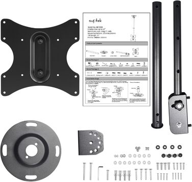 Suptek Adjustable TV Wall Mount for LCD LED Plasma Flat Screens - Tilting & Swivel (23-43 inch)